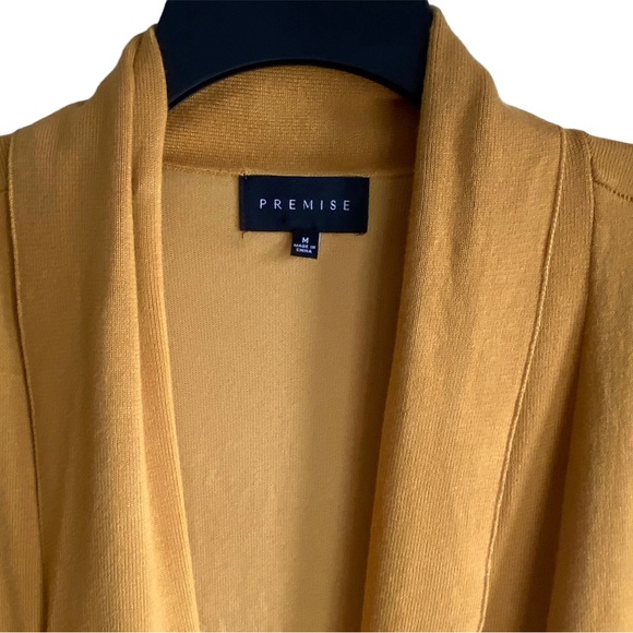Premise Long Sleeve Golden Yellow Cardigan - Picture 2 of 7